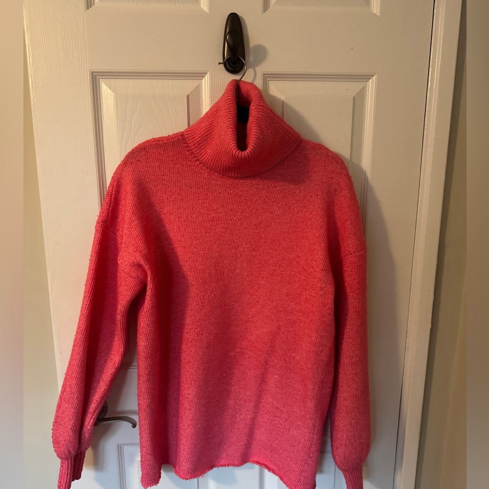 Show Me Your Mumu Pink Oversized Turtleneck